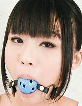 Chika Ishihara Asian is tied and teased with vibrator over thong